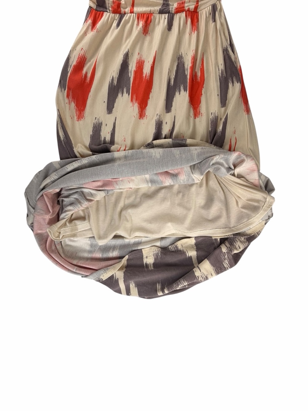 Anthropologie Maeve Women’s Sabine Ikat Print V-Neck Maxi Dress Size Medium - Picture 7 of 10